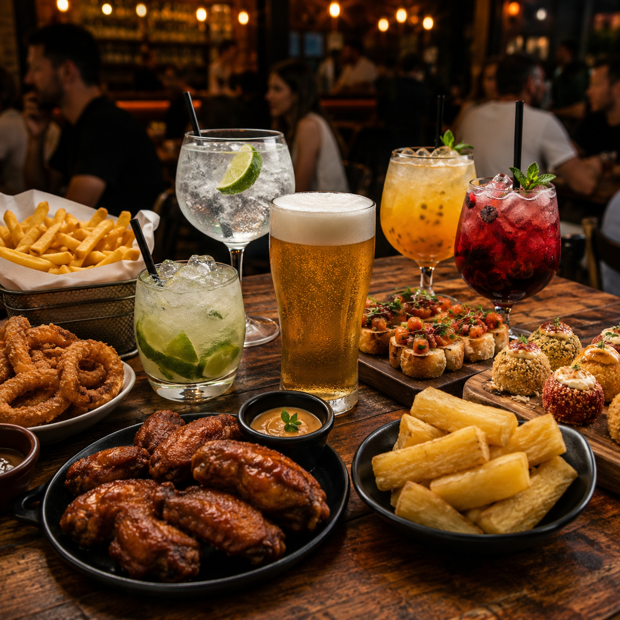 Drinks e aperitivos da Belato Choperia