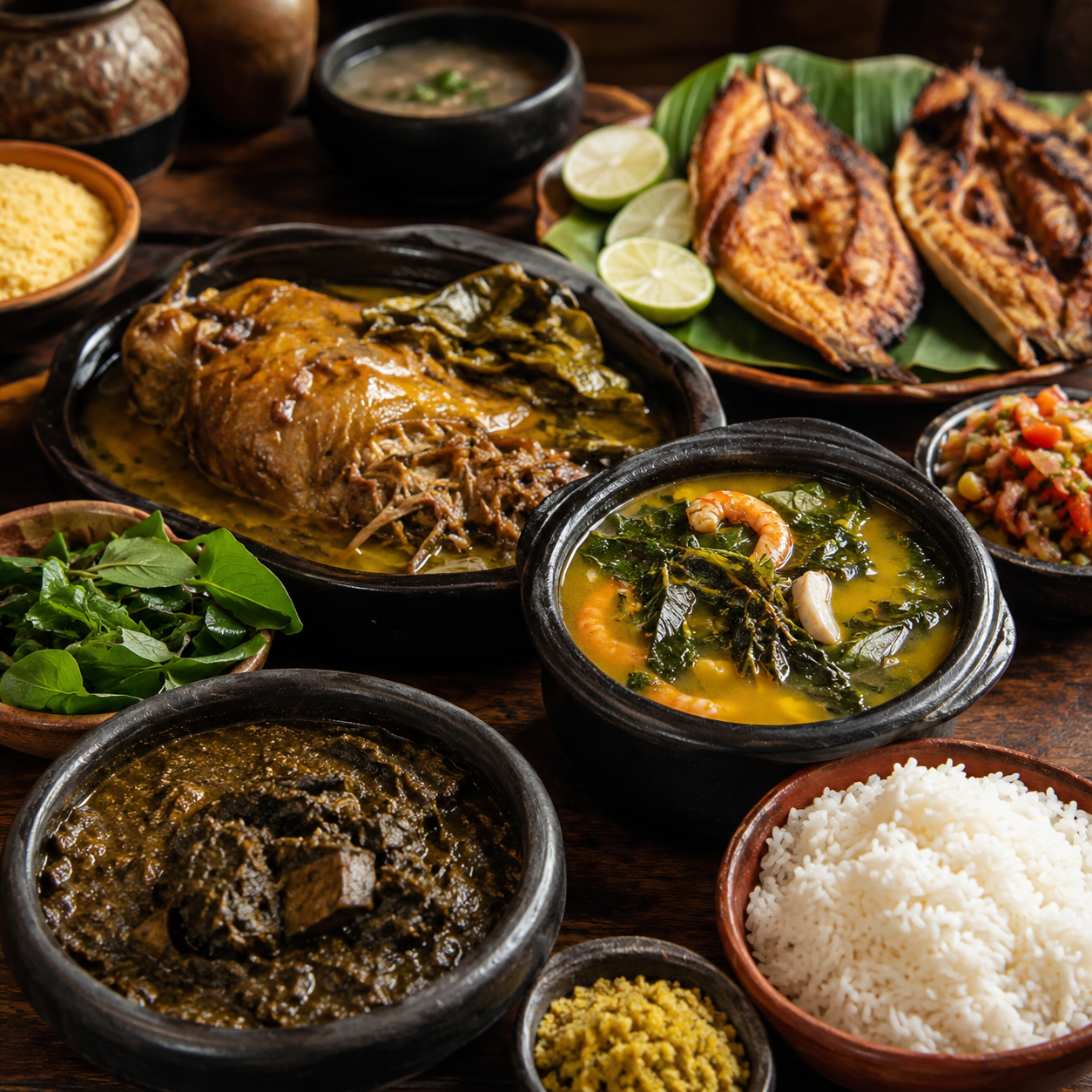 Comidas paraenses servidas no Braz Culinária Paraense